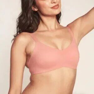 KNIX Padded Revolution V-Neck Bra Convertible Everyday Pink Women's 4 32D, 34C-D